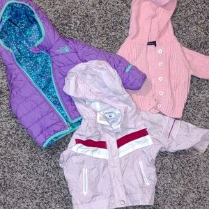 Trio Of Girls Toddler Coats